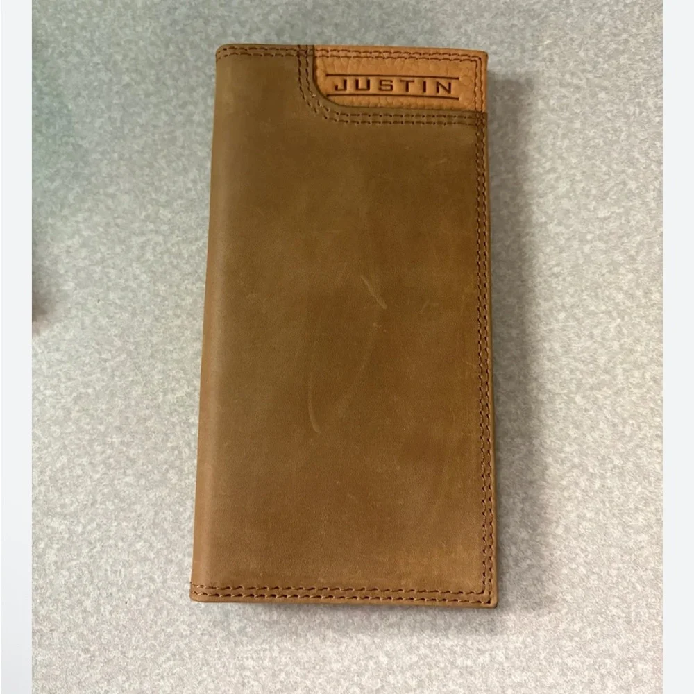 NWT Justin Boots brand Genuine Leather Rodeo Wallet NEW IN BOX